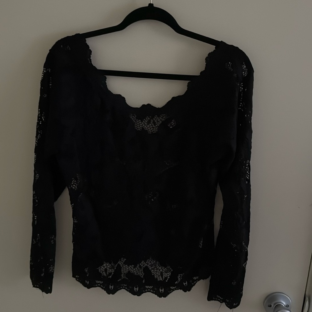 Lace free people top